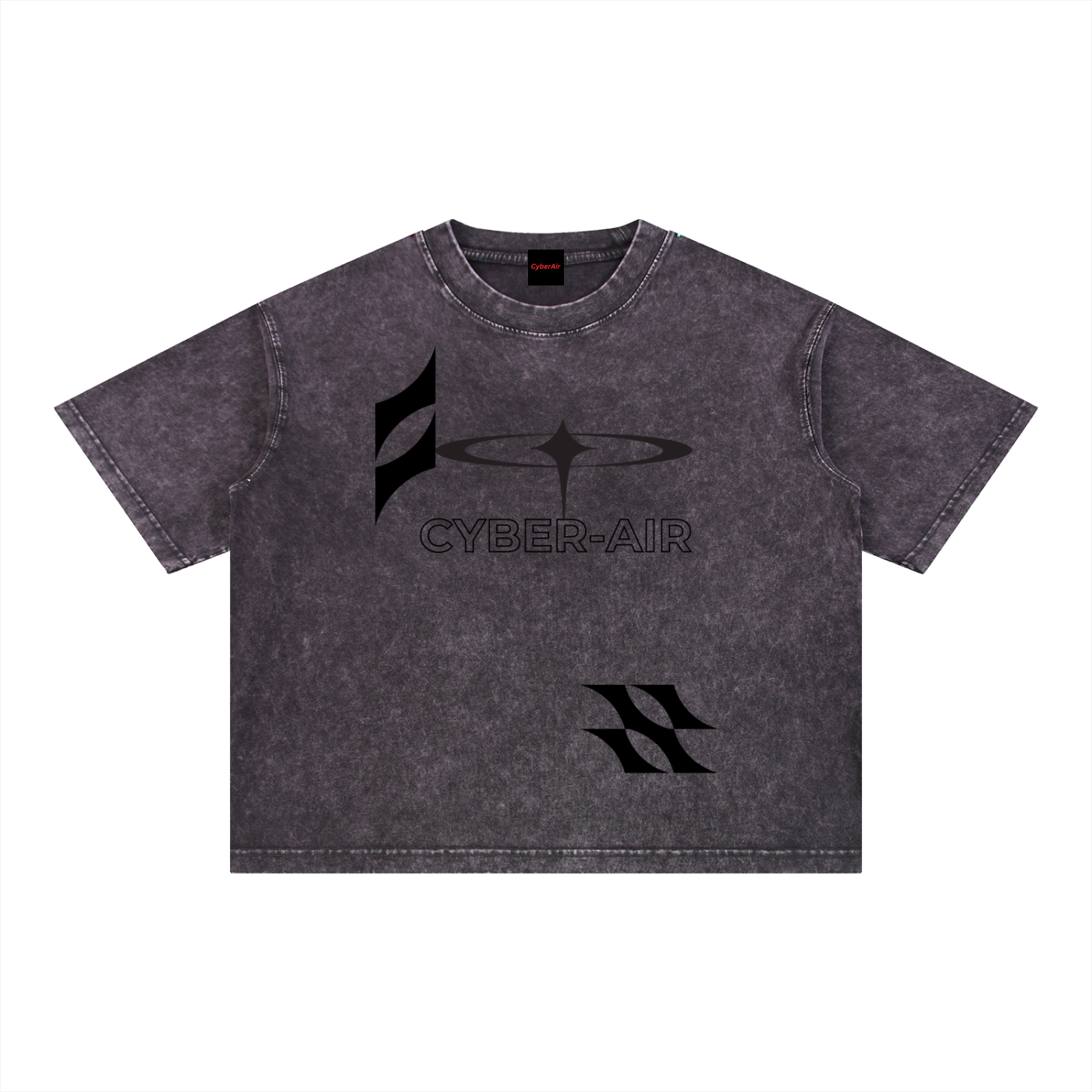 CYBER-AIR Mineral_Wash Boxy TEE