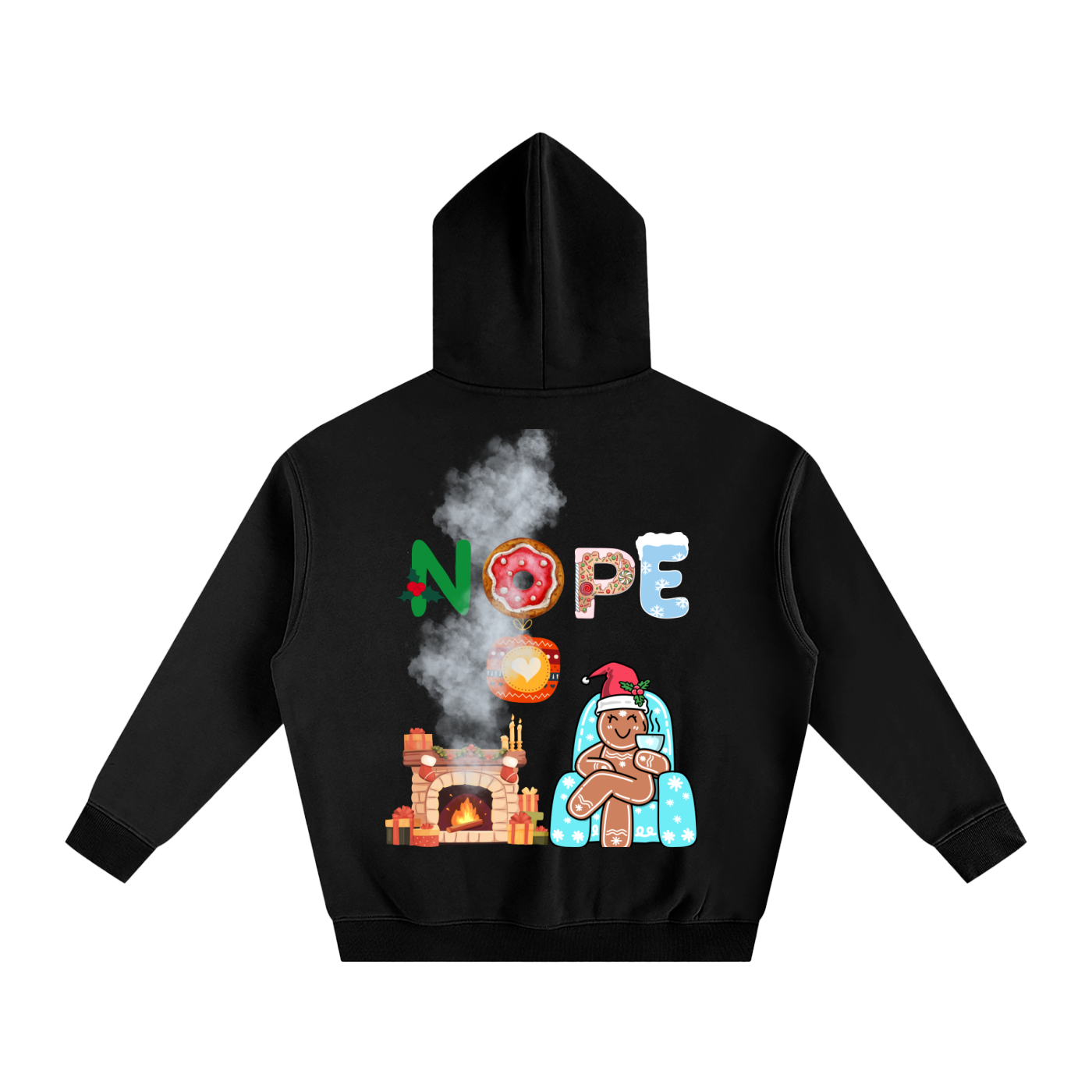 NOPE_Oversize Fleeced Hoodie