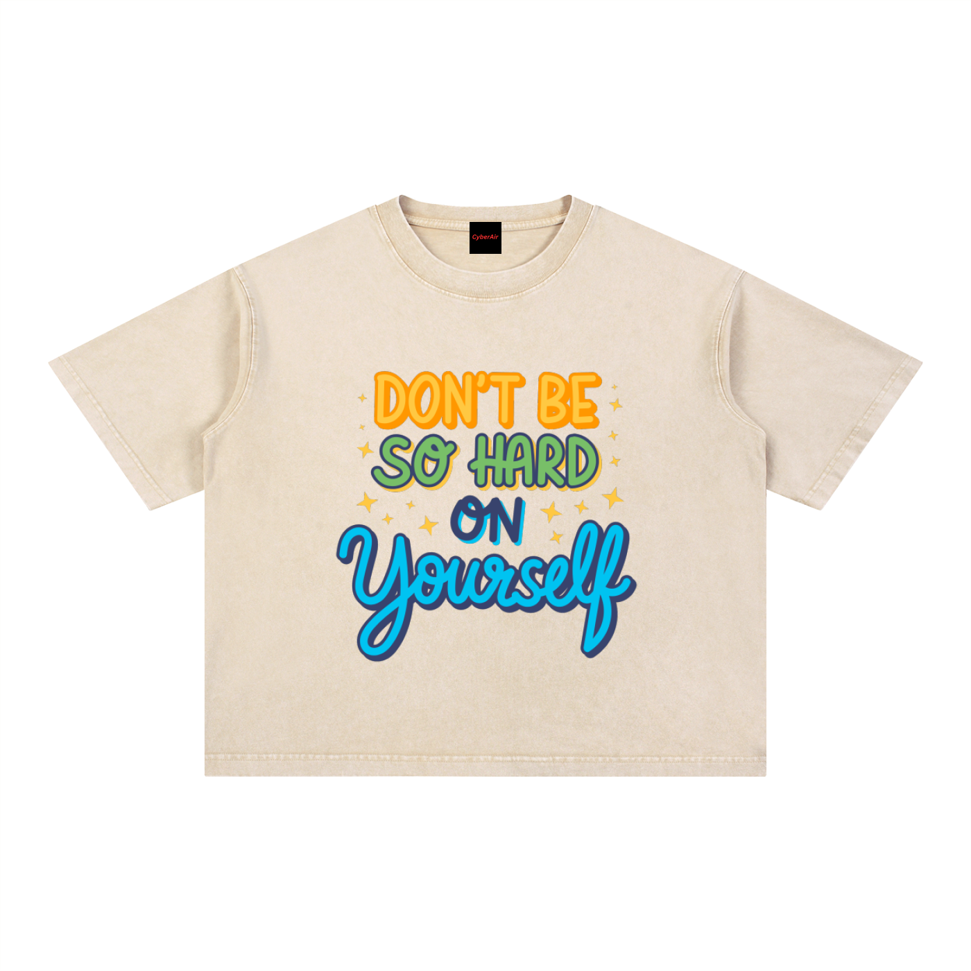 DON’T BE HARD ON YOURSELF_Boxy Cotton TEE