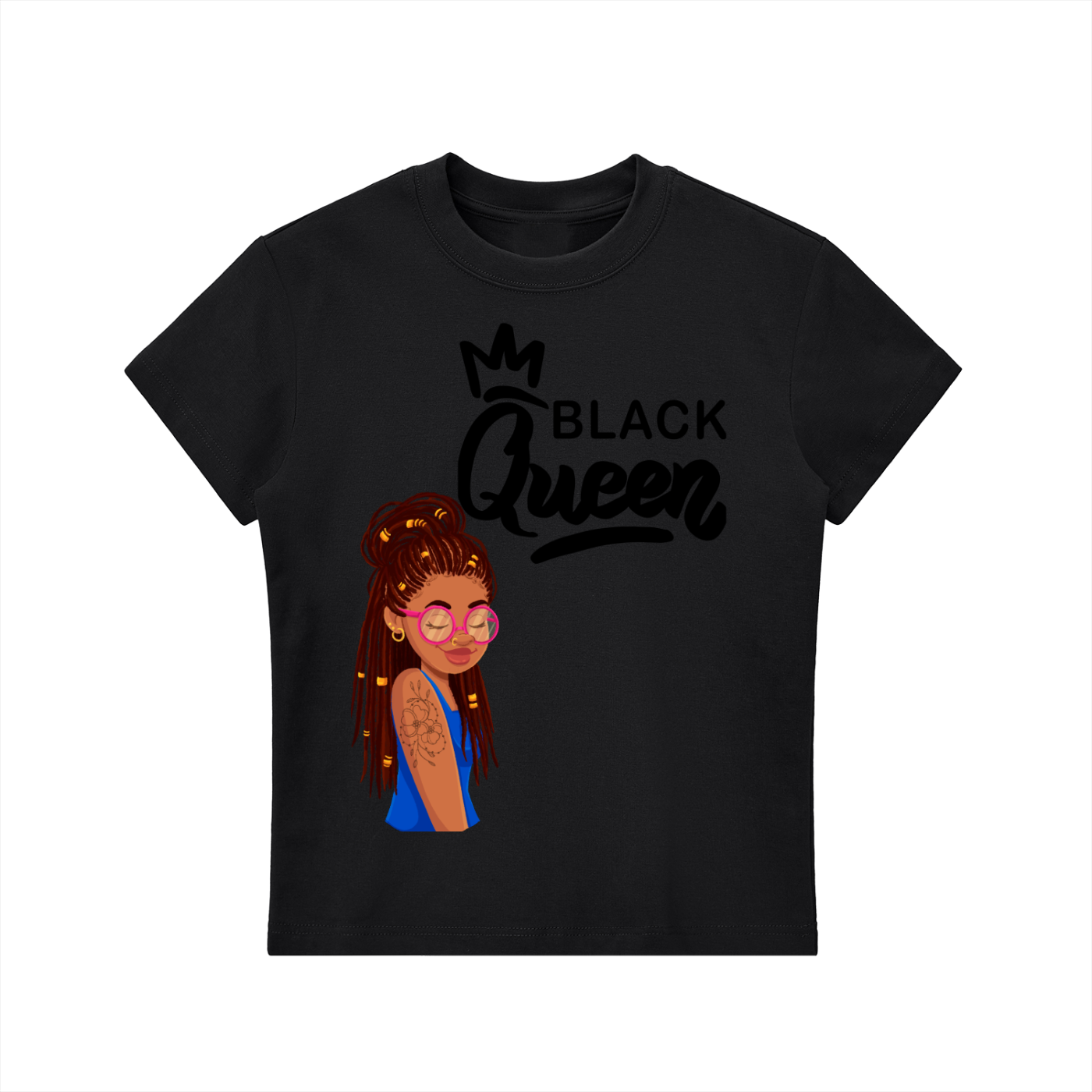 BLACK QUEEN_Bodycon tee