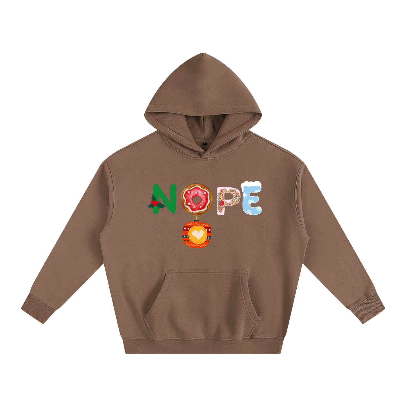 NOPE_Oversize Fleeced Hoodie