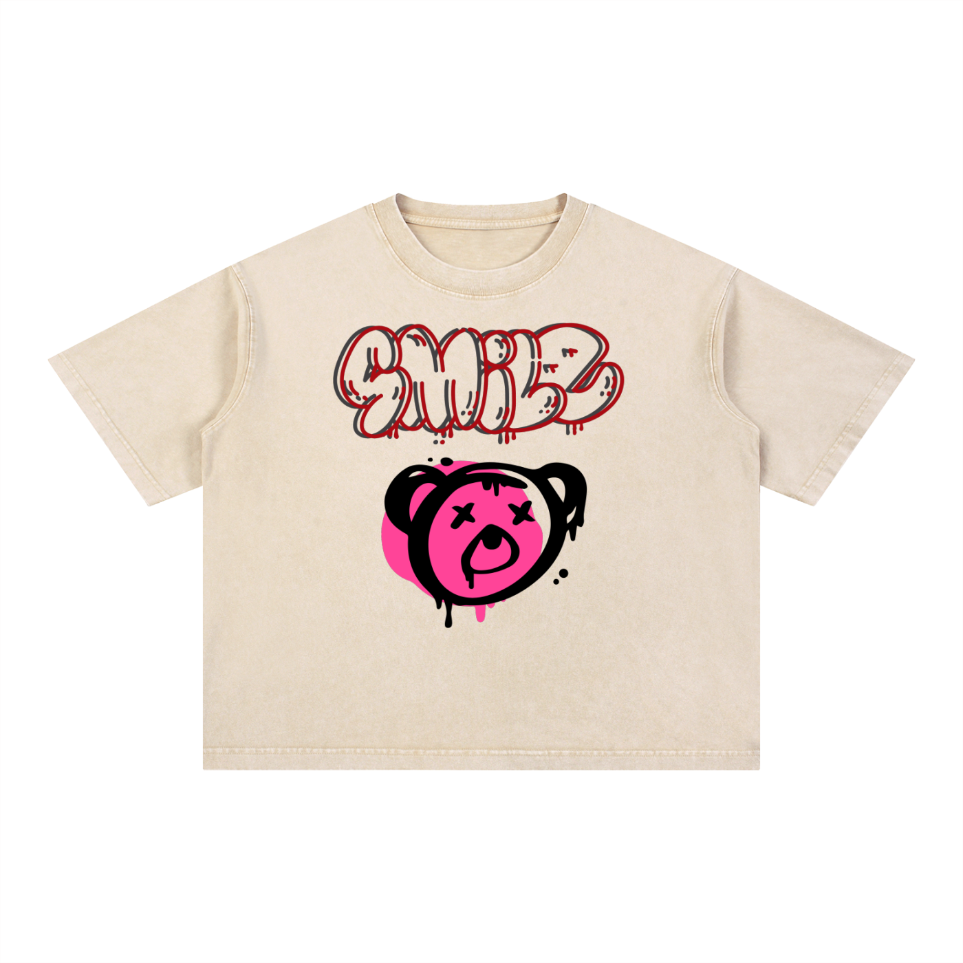 SMILE BEAAR_Boxy TEE