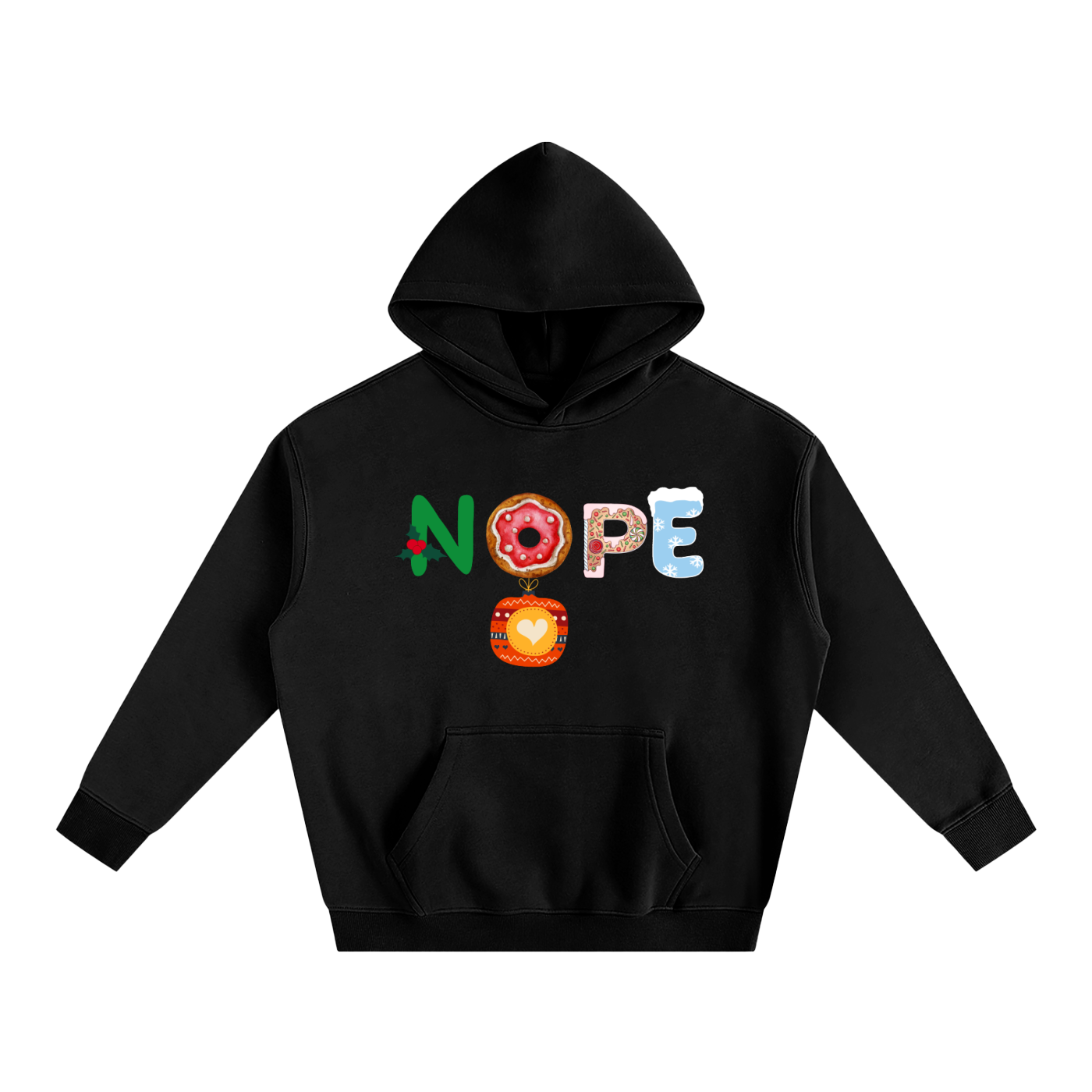 NOPE_Oversize Fleeced Hoodie