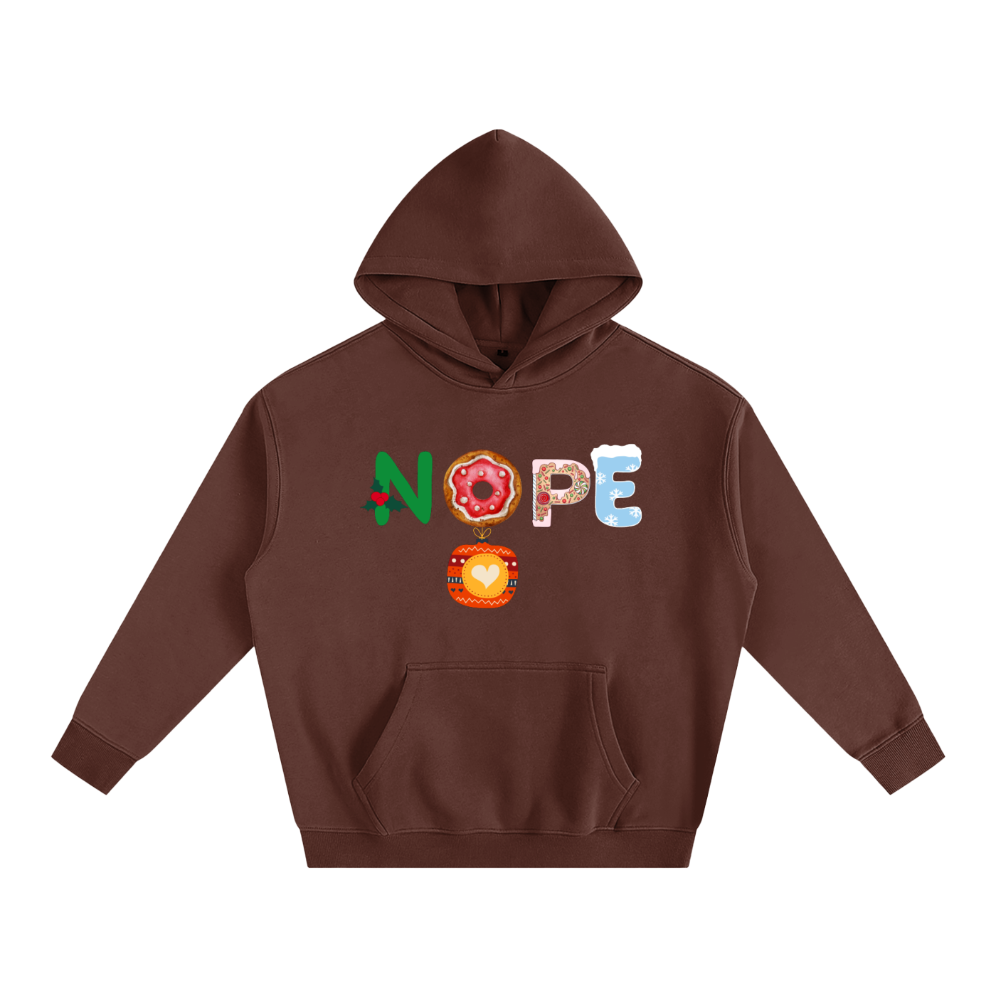 NOPE_Oversize Fleeced Hoodie