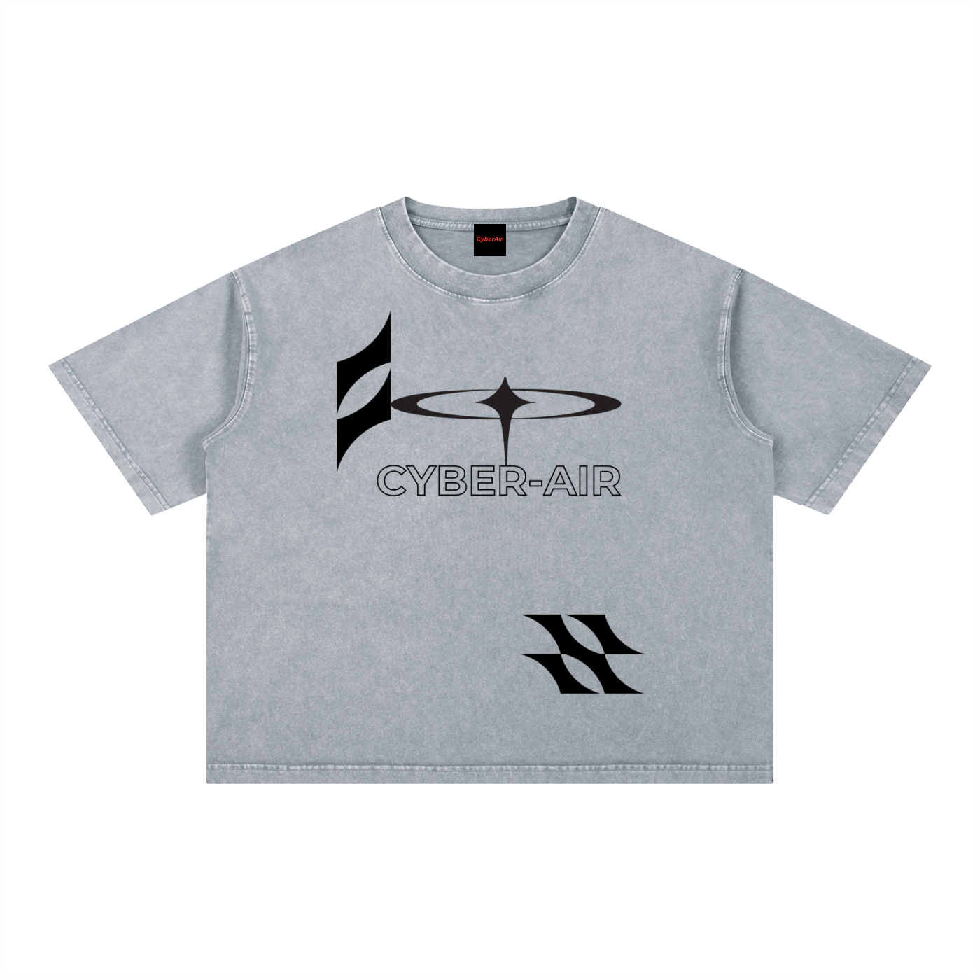 CYBER-AIR Mineral_Wash Boxy TEE