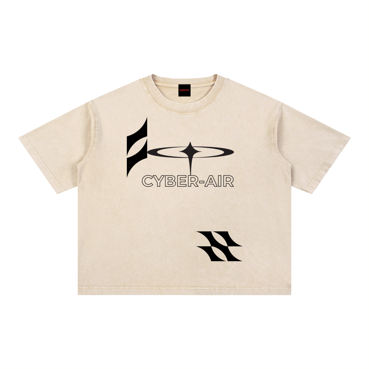 CYBER-AIR Mineral_Wash Boxy TEE