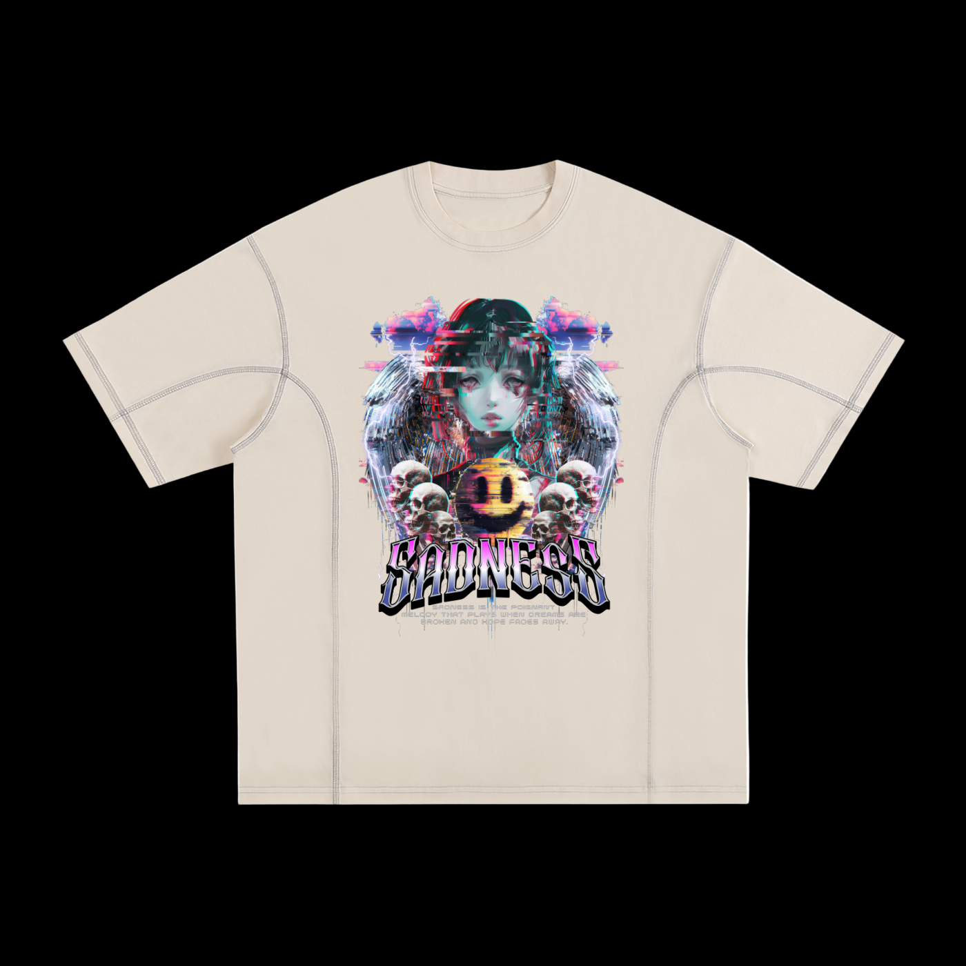 SADNESS_Streetwear Cotton T-Shirt