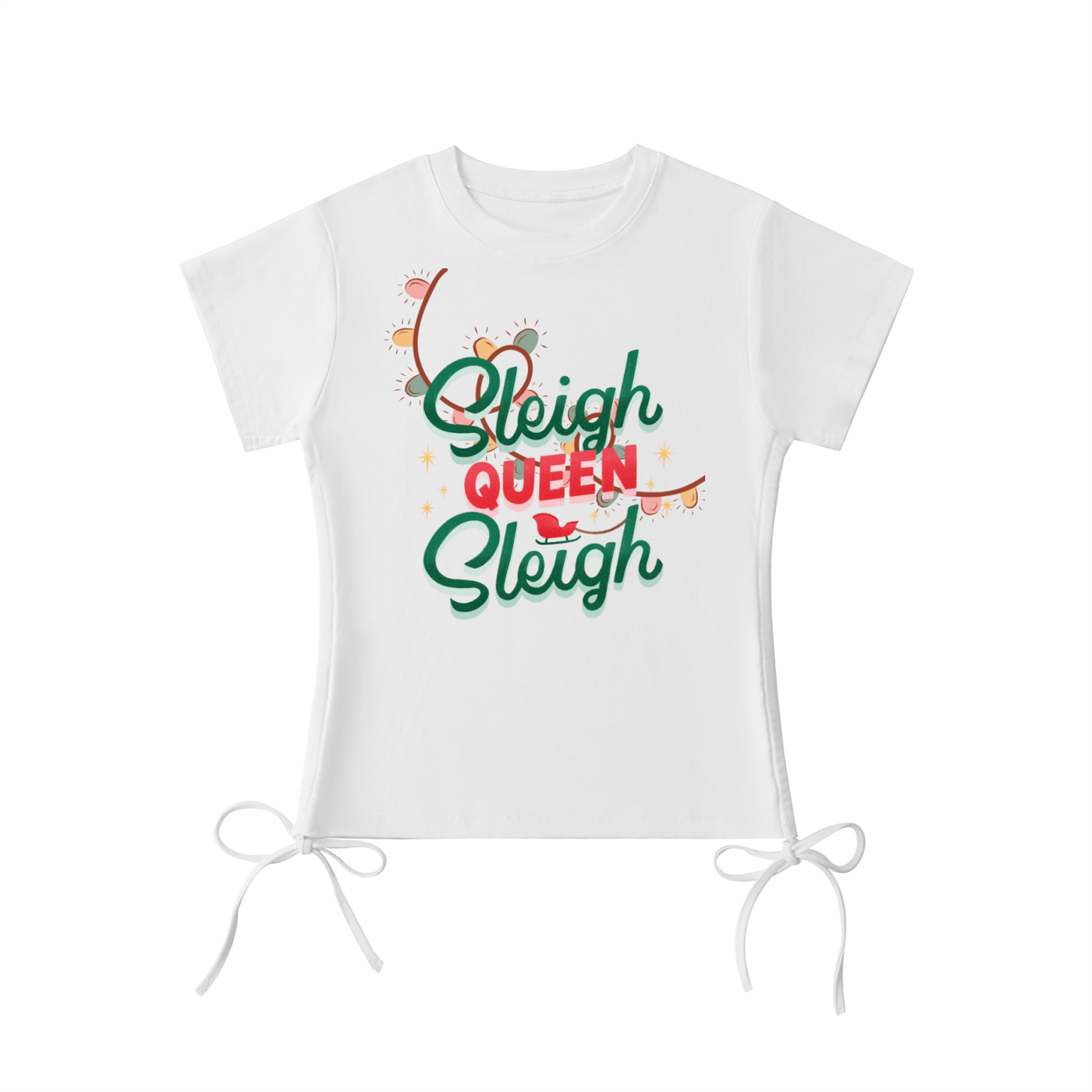Sleigh_Queen_Drawstring TEE