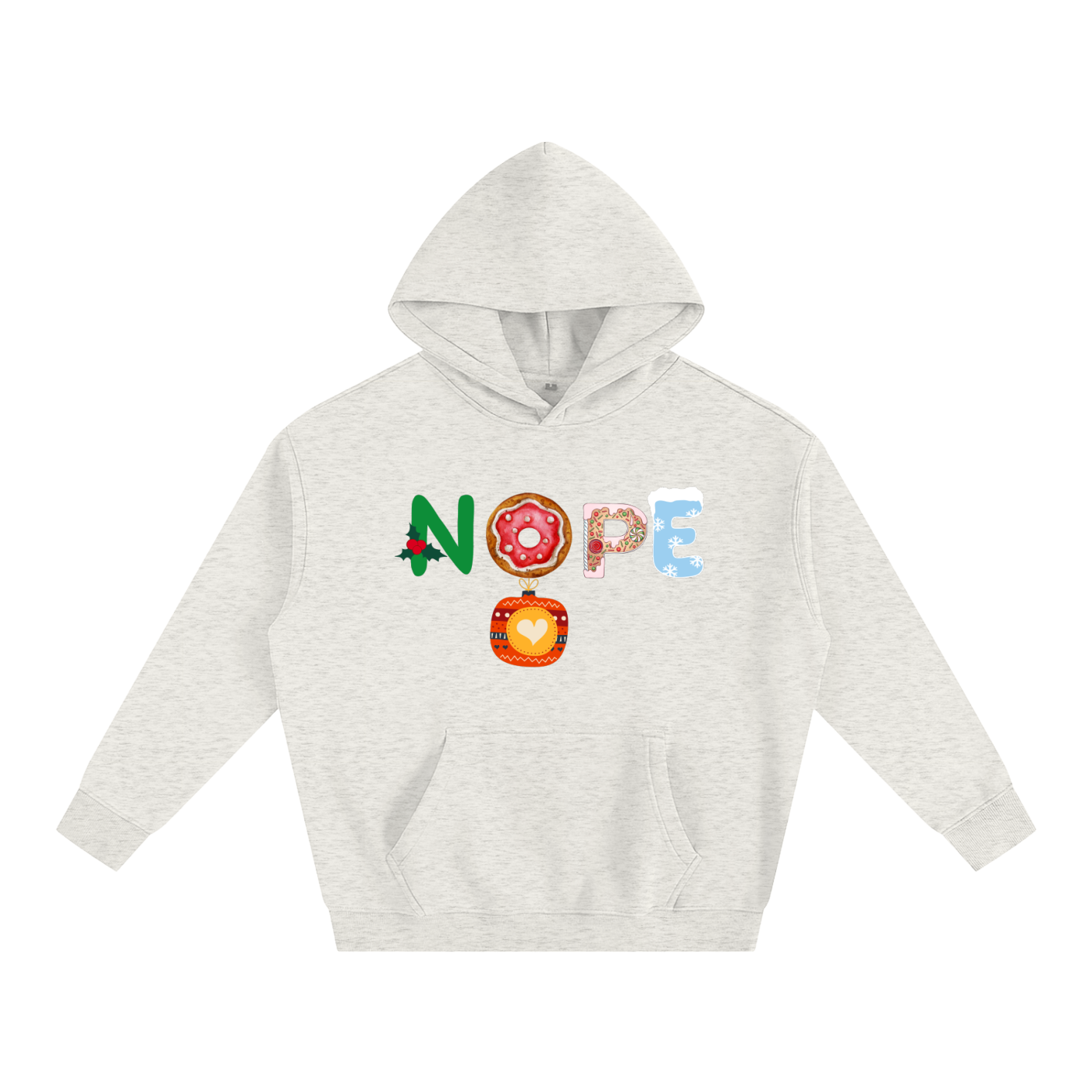 NOPE_Oversize Fleeced Hoodie