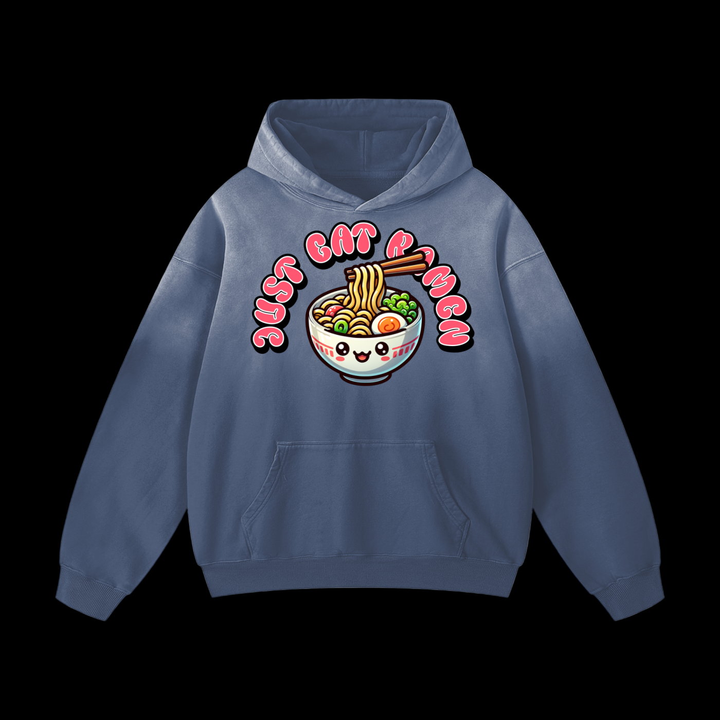 JUST EAT RAMEN_Sunfade Oversized Hoodie