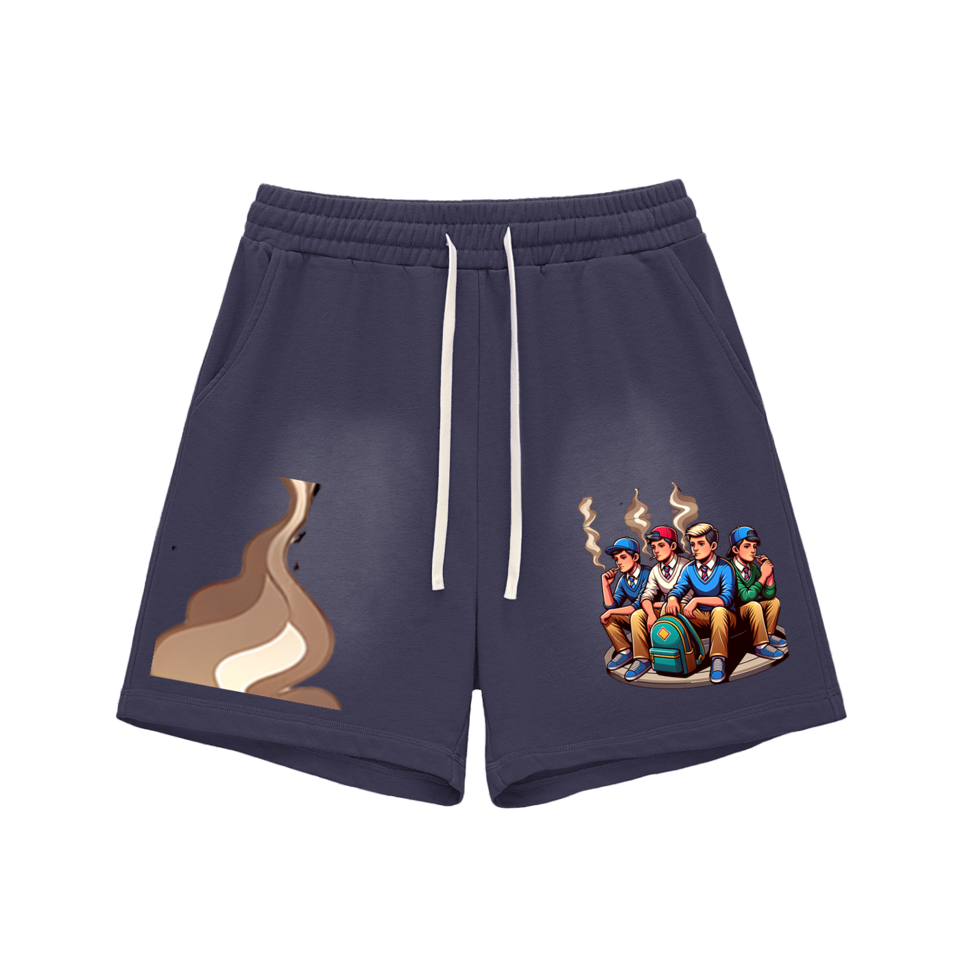 BOYS_SIT_N_SMOKE Cotton Shorts