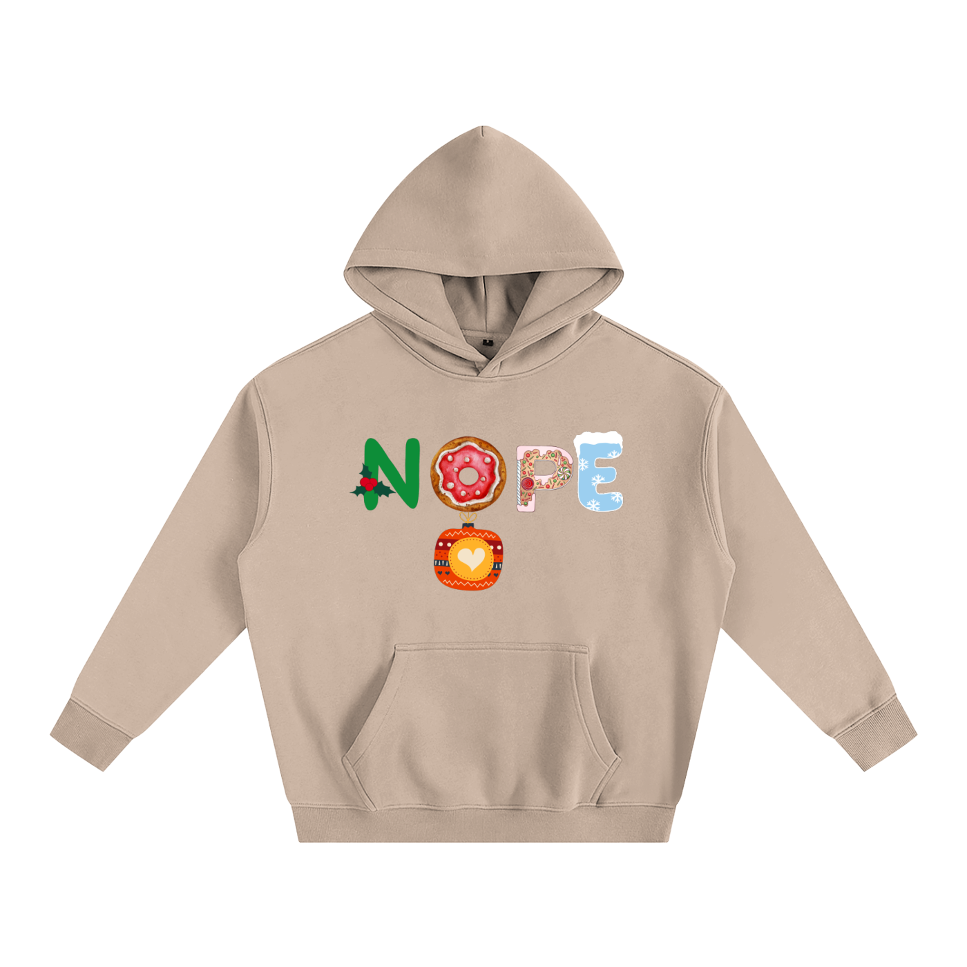NOPE_Oversize Fleeced Hoodie