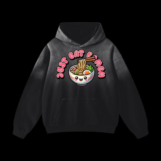 JUST EAT RAMEN_Sunfade Oversized Hoodie