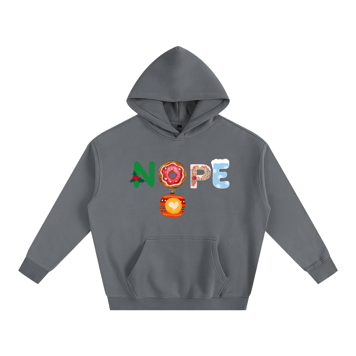 NOPE_Oversize Fleeced Hoodie