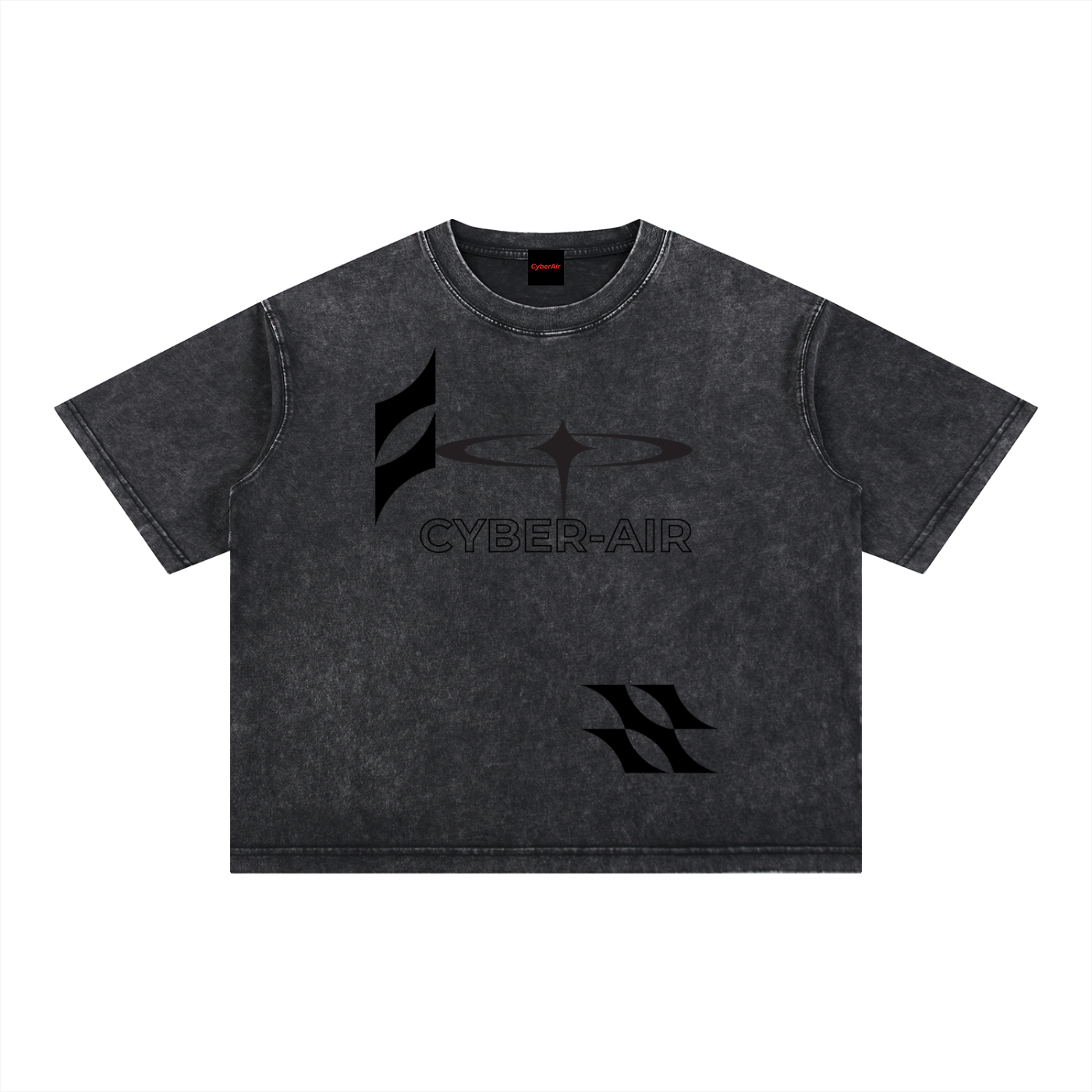 CYBER-AIR Mineral_Wash Boxy TEE