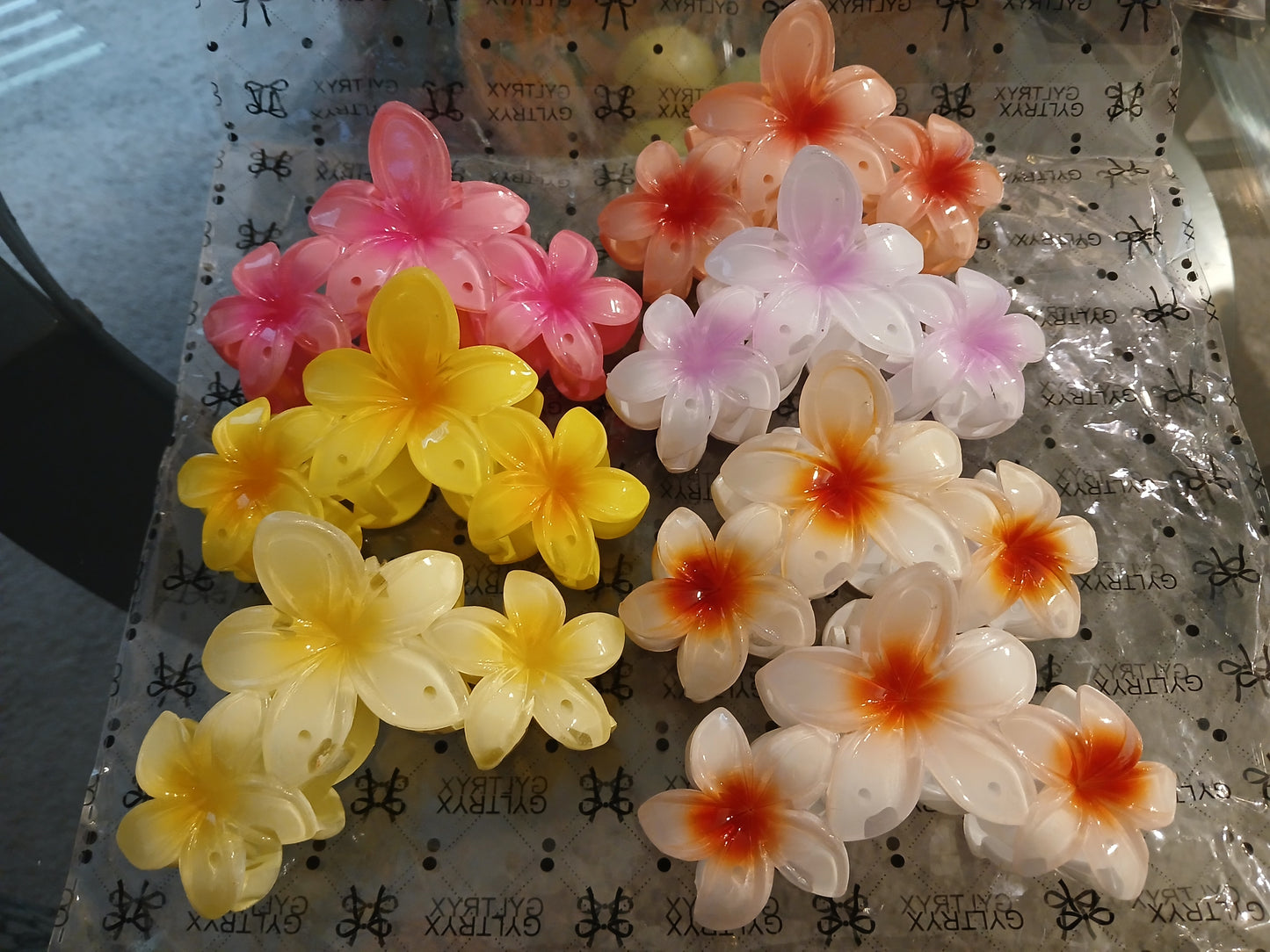 3-Layer Flower Claw-Clips
