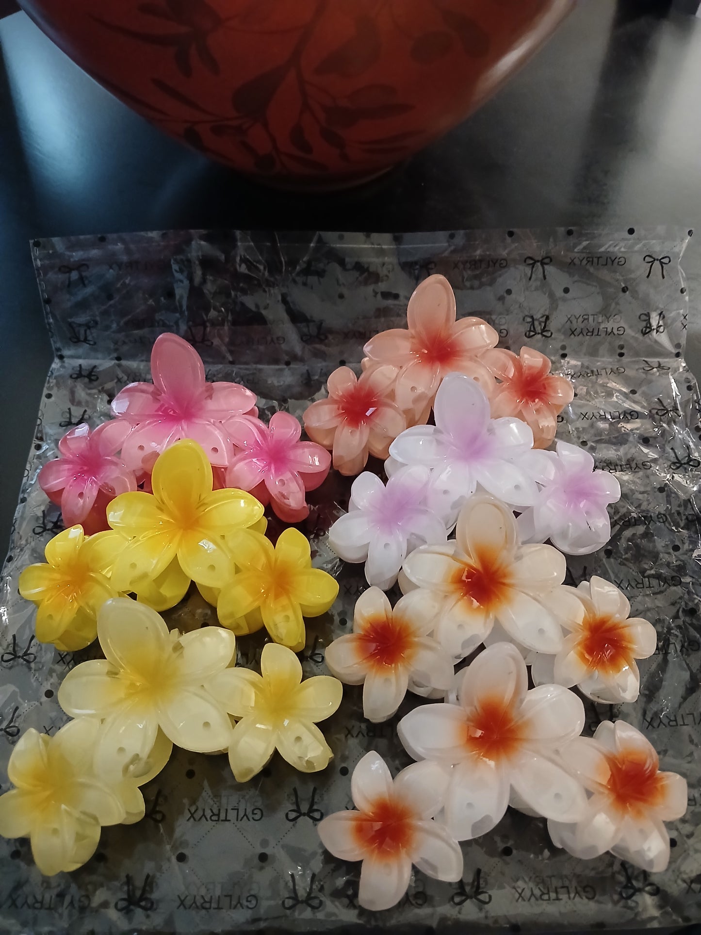 3-Layer Flower Claw-Clips